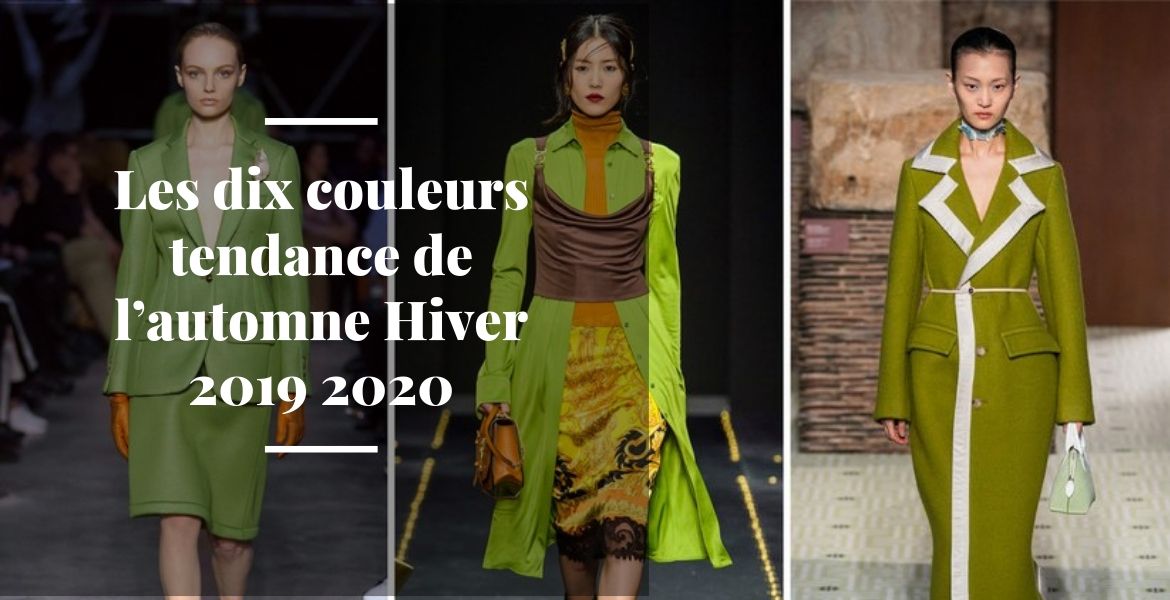 Les dix couleurs tendance de l'automne Hiver 2019 2020
