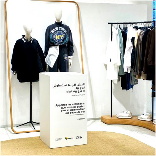 Zara recyclage vetements shop